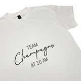 “Team Champagne at 10 am” T-shirt Unisex - Wine Is Life Store
