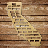 California Wine Cork Map - Wine Is Life Store