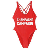 Champagne Campaign Swimsuit - Wine Is Life Store
