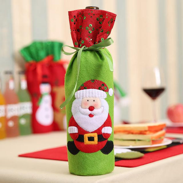 Christmas Bottle Gift Bag - Wine Is Life Store
