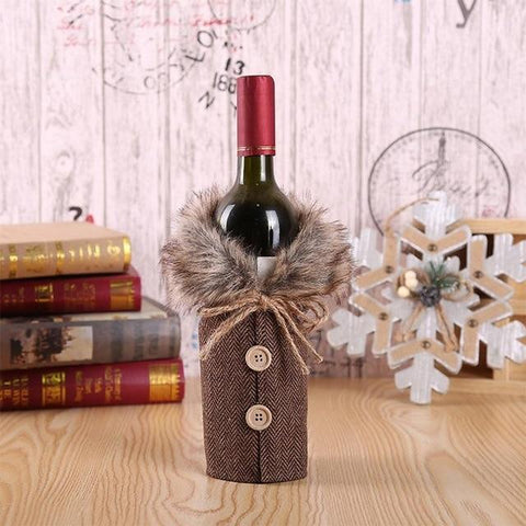 Christmas Wine Bottle Coat - Wine Is Life Store