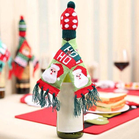 Christmas Wine Bottle Cover - Wine Is Life Store