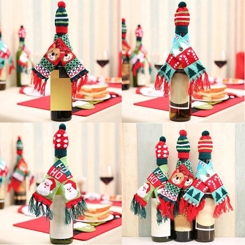 Christmas Wine Bottle Cover - Wine Is Life Store