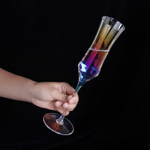 Classic Rainbow Champagne Glass - Wine Is Life Store