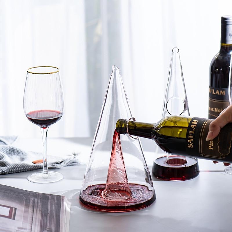 Elegant Pyramid Wine Decanter