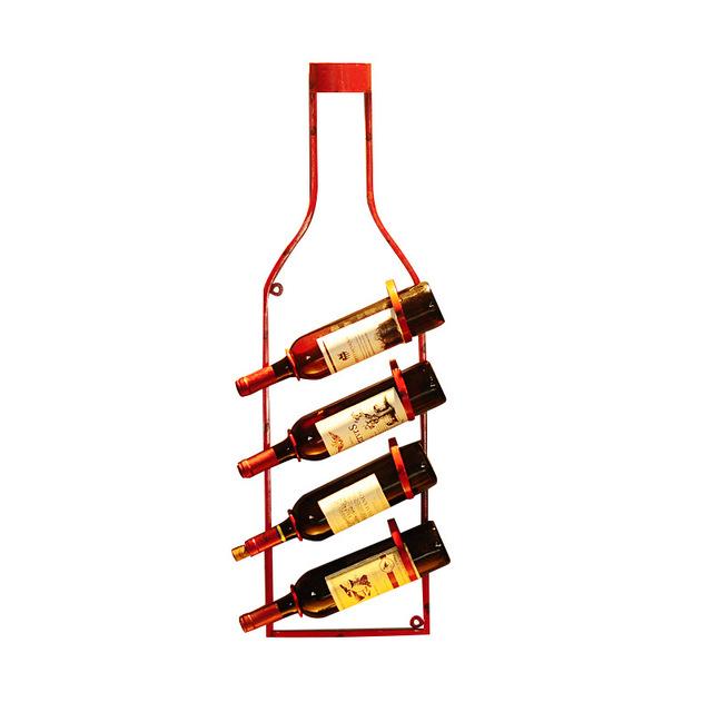 Hanging Vintage Wine Bottle Rack (Holder)