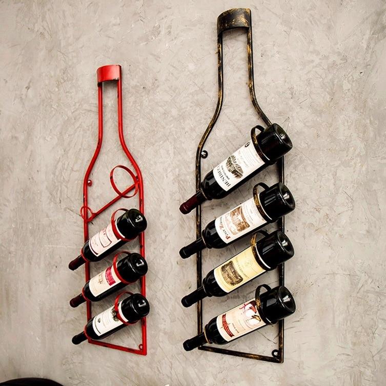 wine bottle plant hanger Hanging Vintage Wine Bottle Rack (Holder)