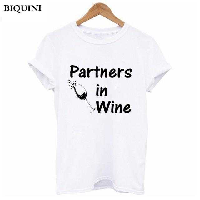 partners in wine t shirt