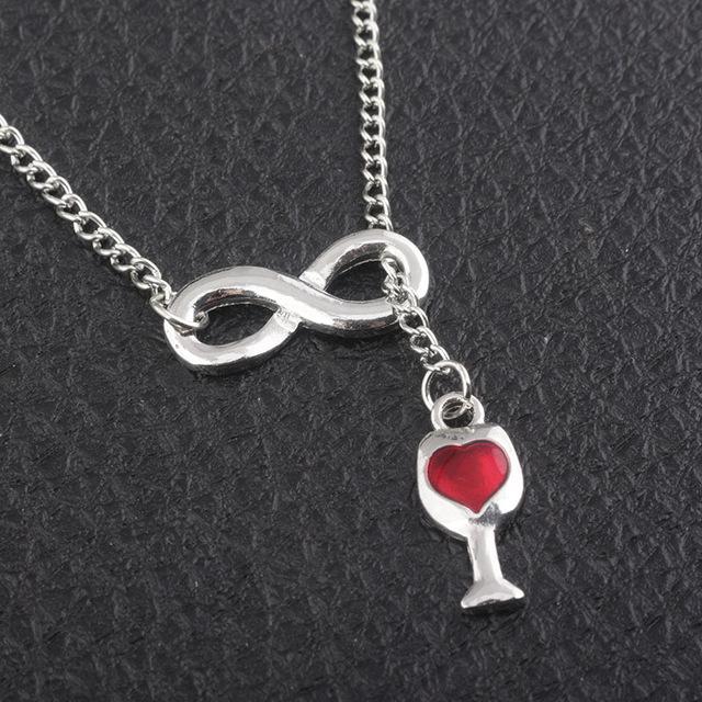 Red Wine Glass Necklace