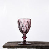 Retro Embossed Wine Glasses (set of 2) - Wine Is Life Store