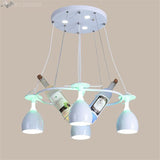 Round Wine Bottle Chandelier - Wine Is Life Store
