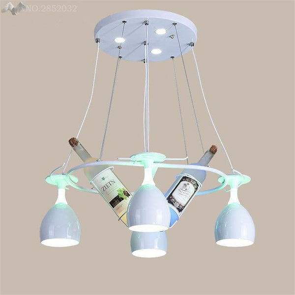 Round Wine Bottle Chandelier - Wine Is Life Store