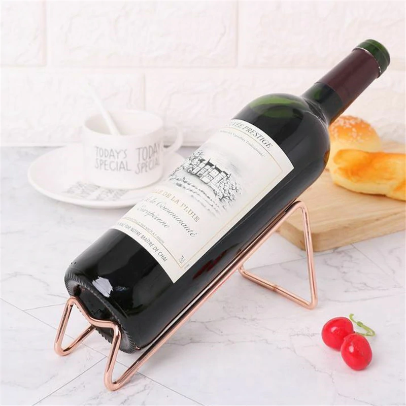 Metal wine 2024 bottle holder