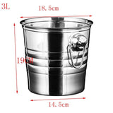 Stainless Champagne Steel Ice Bucket (Golden & Silver) - Wine Is Life Store