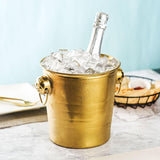 Stainless Champagne Steel Ice Bucket (Golden & Silver) - Wine Is Life Store