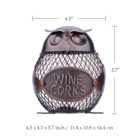 Wine Cork Container Owl - Wine Is Life Store