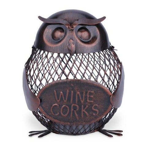 Wine Cork Container Owl - Wine Is Life Store