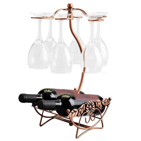 Wine Glass & Bottle Holder - Wine Is Life Store