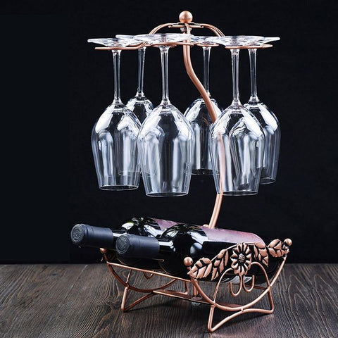 Wine Glass & Bottle Holder - Wine Is Life Store