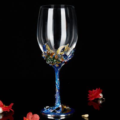 Wine Glass with Decorated Stem - Wine Is Life Store