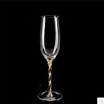 Wine Glass with Twisted Stem