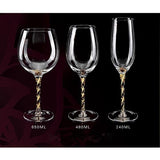 Wine Glass with Twisted Stem - Wine Is Life Store
