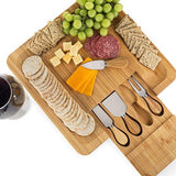 Bamboo Cheese Board with Knife Set - Wine Is Life Store