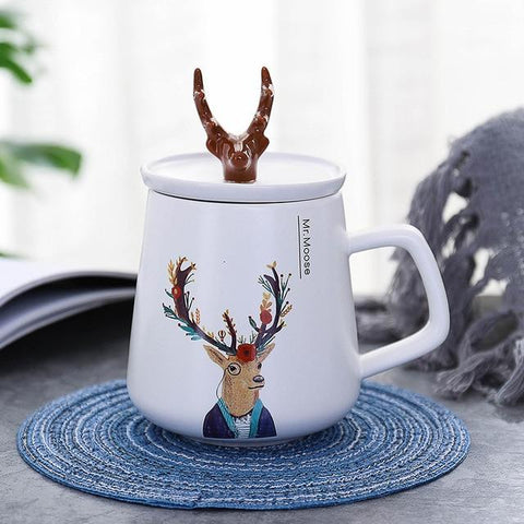 Ceramic Mulled Wine Deer Mug - Wine Is Life Store