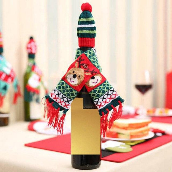 Christmas Wine Bottle Cover - Wine Is Life Store
