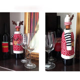 Christmas Wine Bottle Deer Outfit - Wine Is Life Store