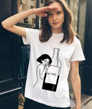 Female Wine Love T-shirt - Wine Is Life Store