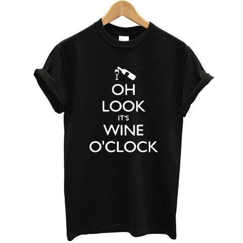 'It Is Wine O'clock' T-Shirt - Wine Is Life Store