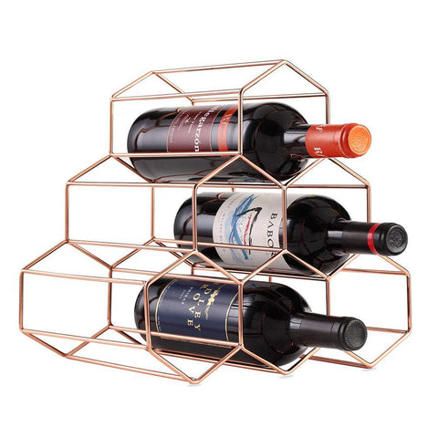Minimalistic Metal Wine Bottle Rack - Wine Is Life Store