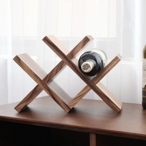 Minimalistic Nordic Wooden Wine Rack - Wine Is Life Store