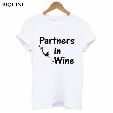 Partners In Wine T-shirts Set of 2 - Wine Is Life Store