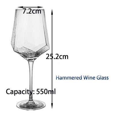 Geometric Wine Glass with Golden Band - Wine Is Life Store