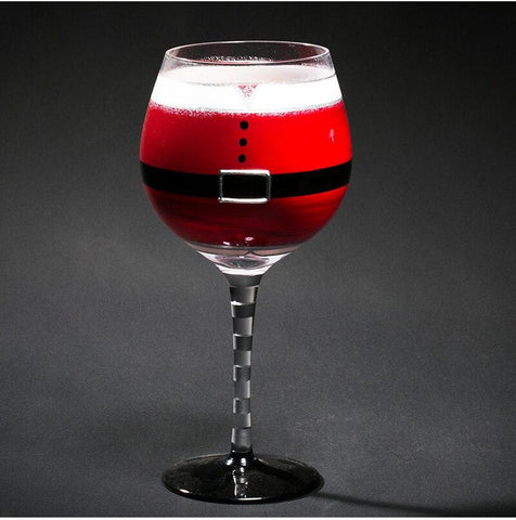 Santa Wine Glass - Wine Is Life Store