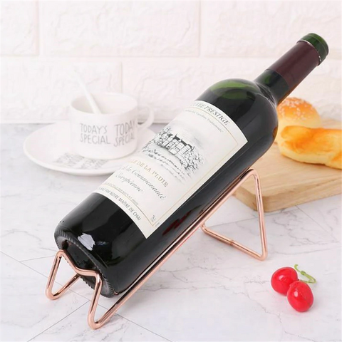 Simple Minimalistic Metal Wine Bottle Holder - Wine Is Life Store