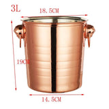 Stainless Champagne Steel Ice Bucket (Golden & Silver) - Wine Is Life Store