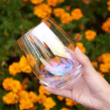 Stemless Rainbow Wine Glass - Wine Is Life Store