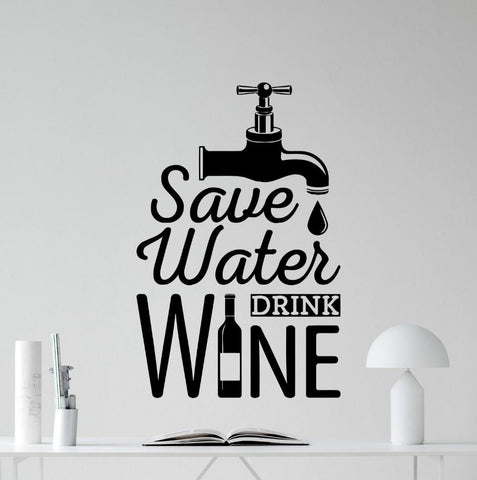 Vinyl Wall Poster/Sticker - Wine Is Life Store