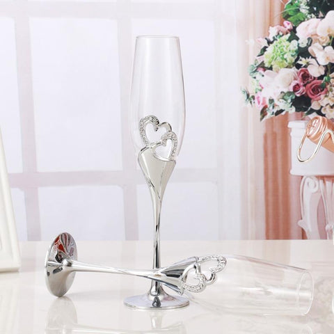 Wedding Champagne Glasses (Flutes) - Wine Is Life Store