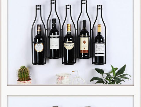 Wine Bottle Metal Wall Rack (Holder) - Wine Is Life Store