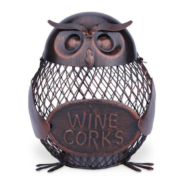 Wine Cork Container Owl - Wine Is Life Store