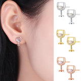 Wine Glass Earrings - Wine Is Life Store