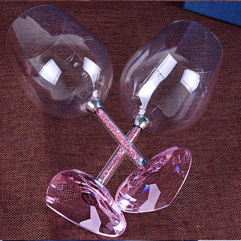 Wine Glass Heart Shaped Base - Wine Is Life Store