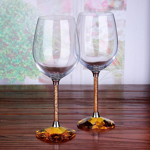 Wine Glass Heart Shaped Base - Wine Is Life Store