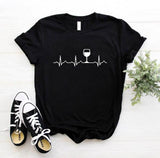 Wine Heartbeat T-Shirt - Wine Is Life Store