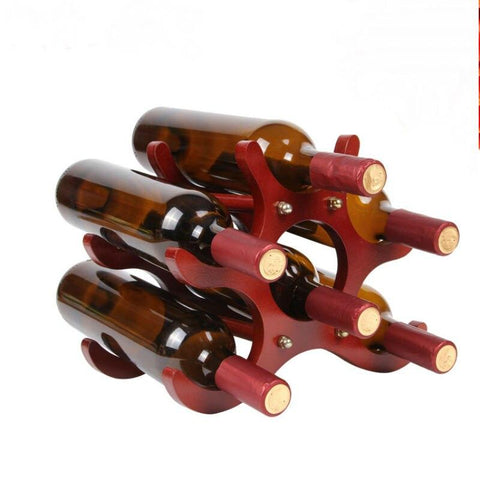 Wooden Minimalistic Bottle Rack - Wine Is Life Store