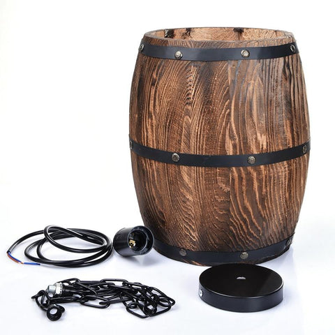 Wooden Wine Barrel Chandelier - Wine Is Life Store
